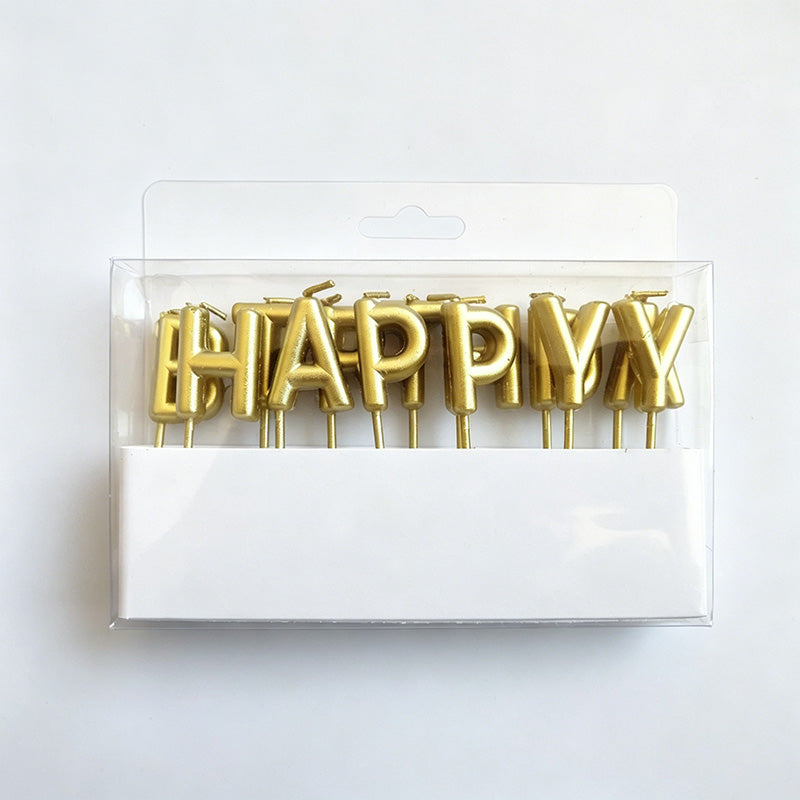 "Happy Birthday" Letter Candles Set