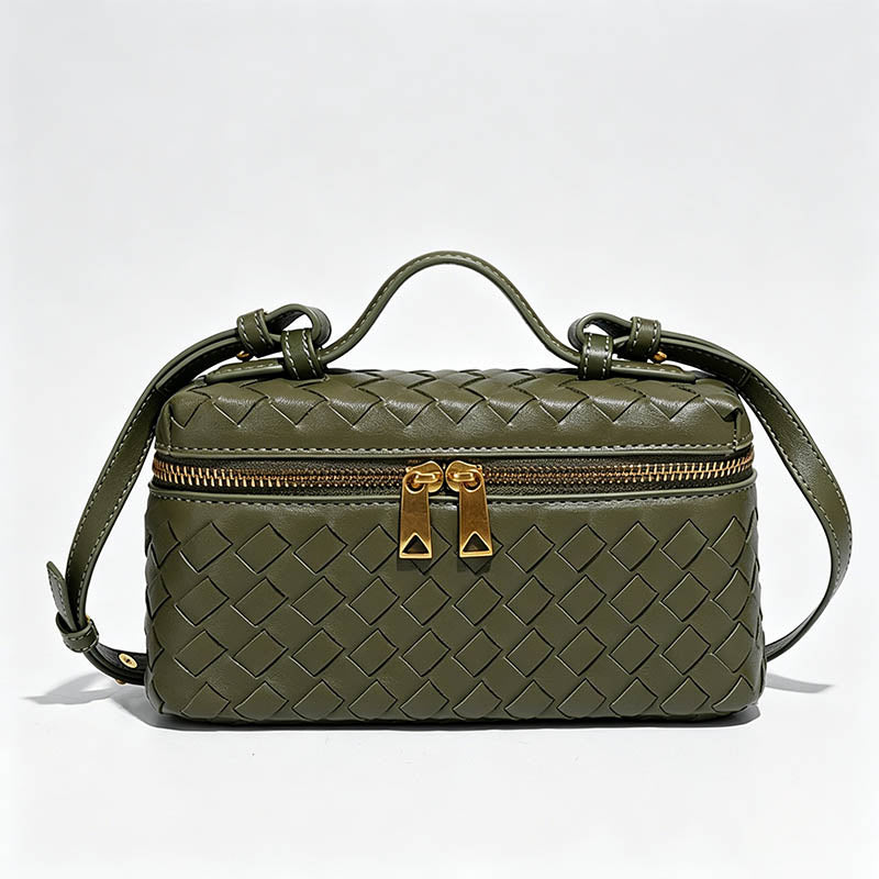 Hand‑Woven Box‑Style Crossbody - Shopdayla Wholesale - #9762