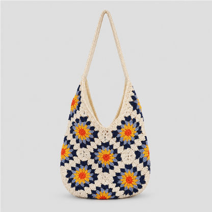 Sunflower Crochet Shoulder Bag