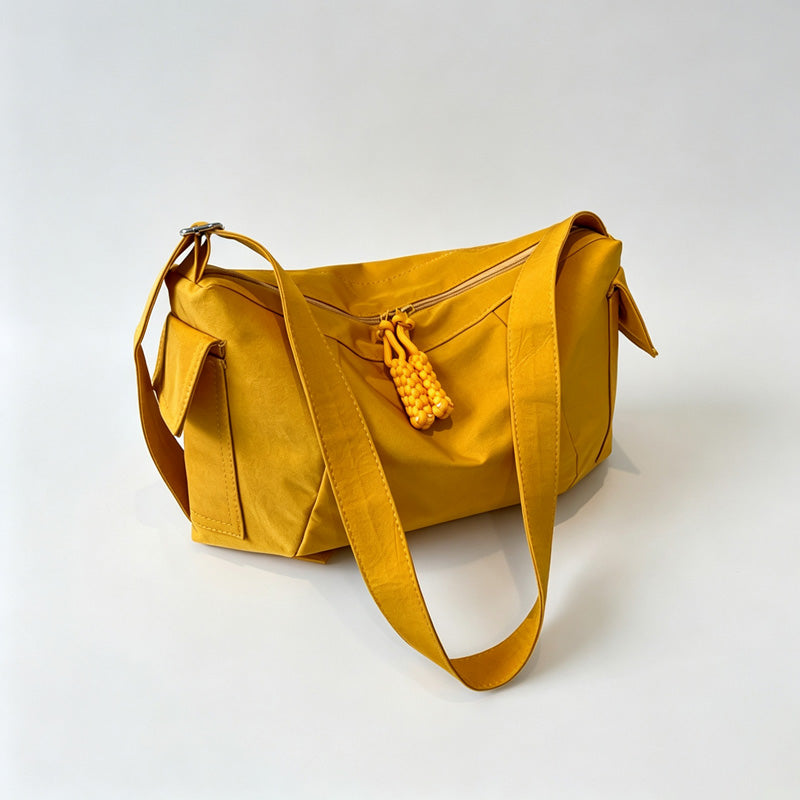 Canvas Drawstring Crossbody Bag