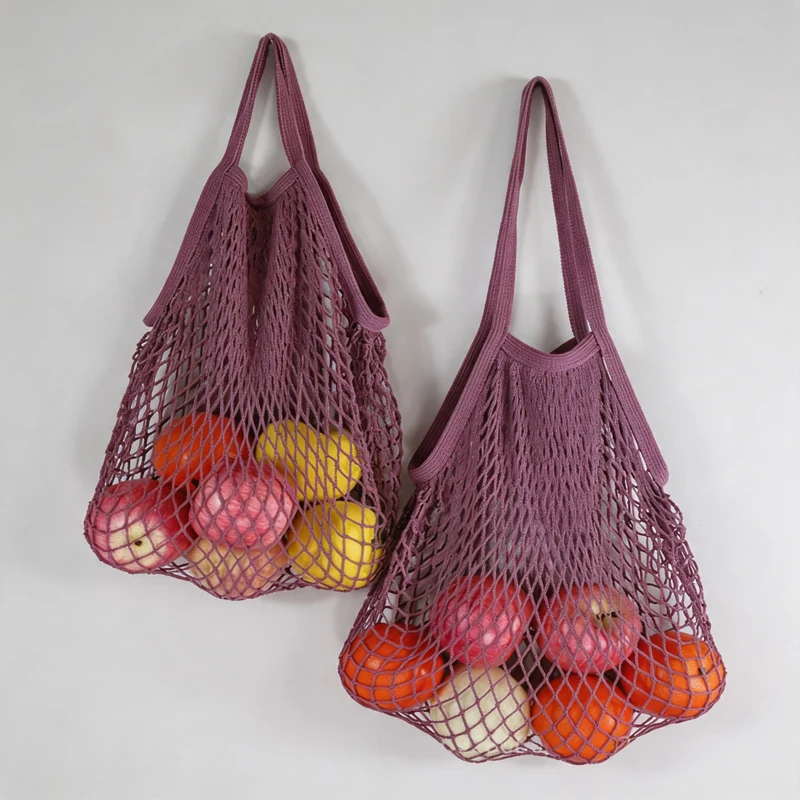 Pastel Hollow-out Mesh Shoulder Bag
