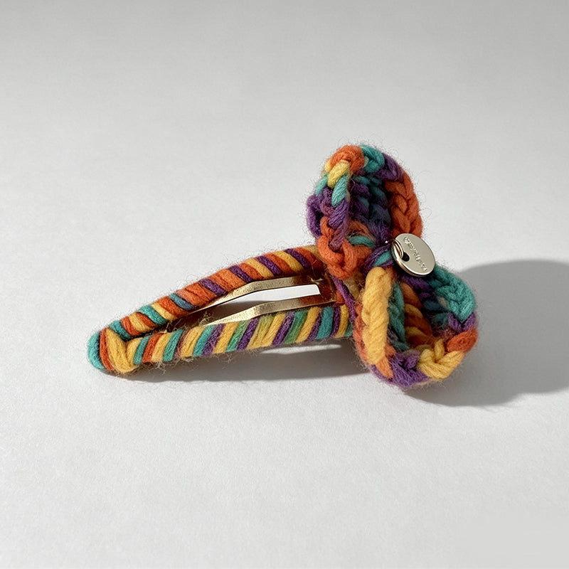 Colorful Rainbow Yarn Hair Accessorie