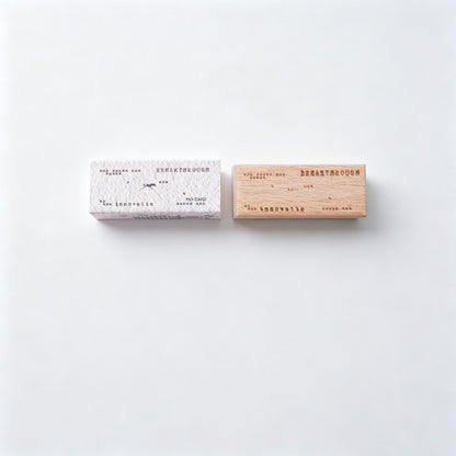 Beech Wood Rubber Stamp