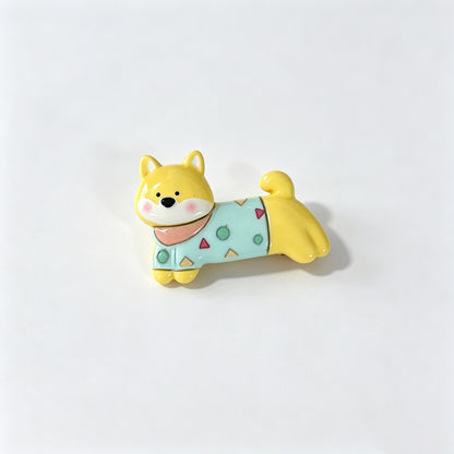 Dog Shaped Resin Fridge Magnet