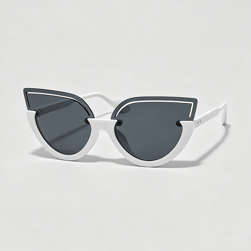Hollow Cutout Cat Eye Women Sunglasses