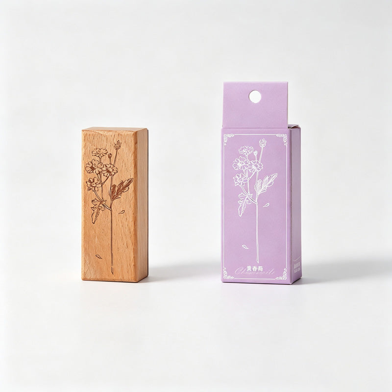 Botanical Wood Stamp Collection