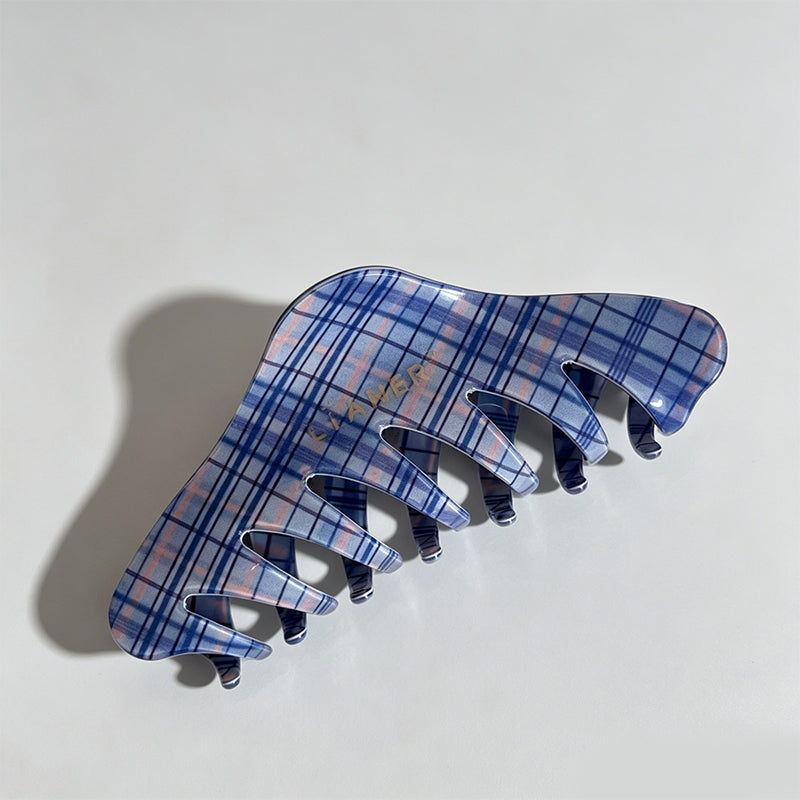 Sophisticated Blue Grid Patter - Shopdayla Wholesale - #3666
