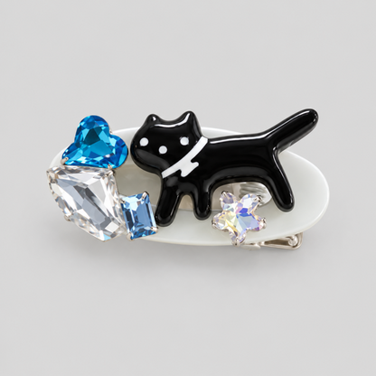 Bow Heart Colorful Hair Clips