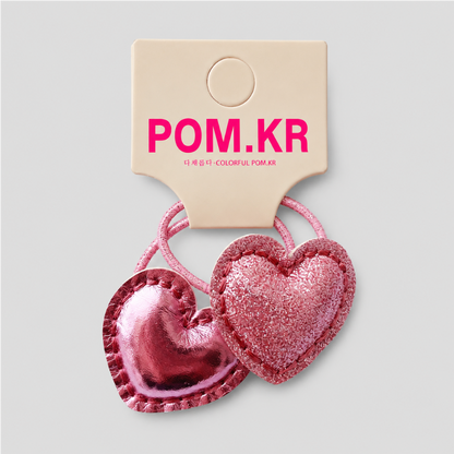 Metallic Heart Hair Accessories