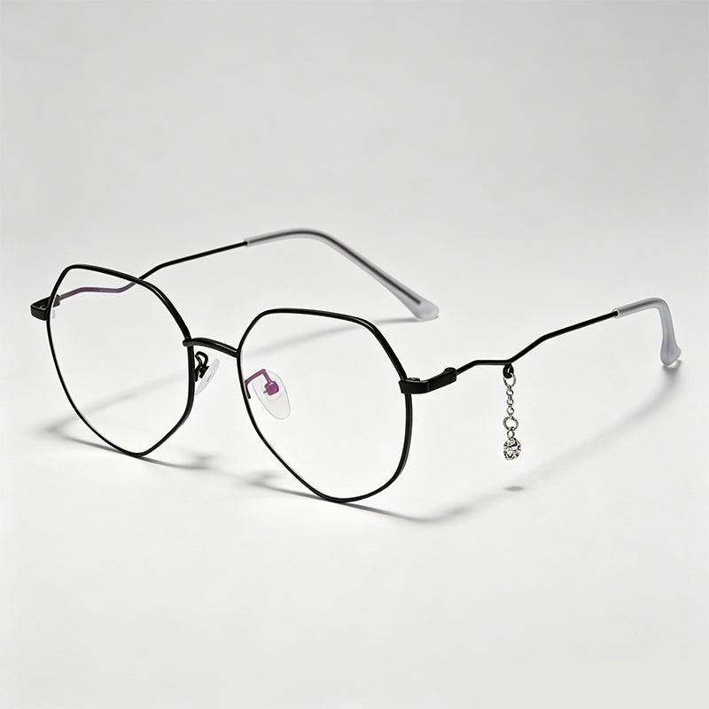 Star Pendant Irregular Polygon Anti-Blue Light Glasses