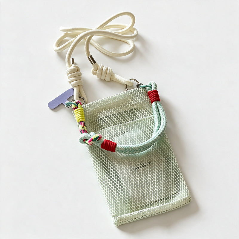 Hollow Mesh Mini Phone Pouch
