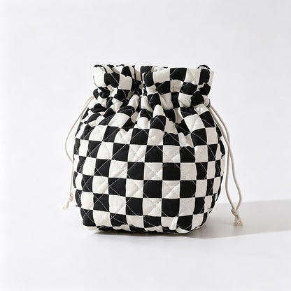 Floral Print Drawstring Storage Pouch