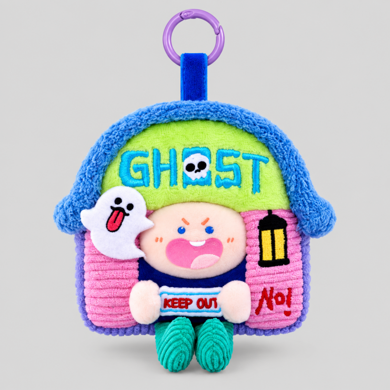 Plush Doll Earphone Keyring Coin Pouch