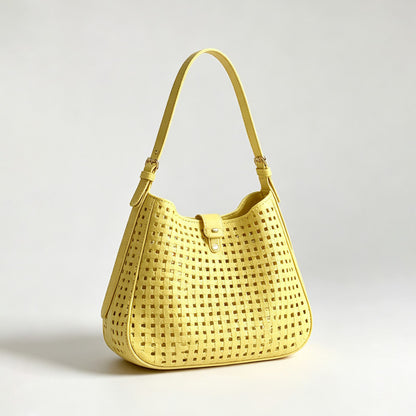 Woven Cutout Shoulder Bag