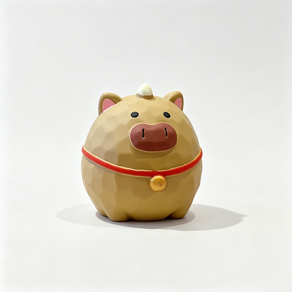 Resin Chinese Zodiac Round Figurine