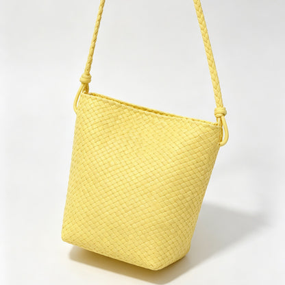 Woven Tapered Crossbody Bag