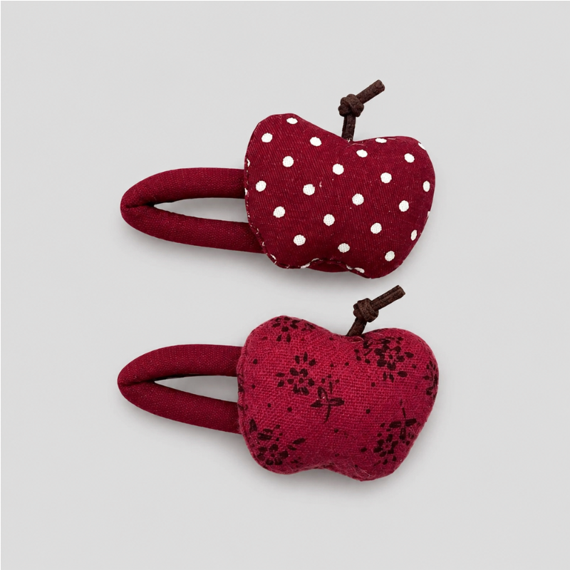 Red Fruit Shape Hair Clip