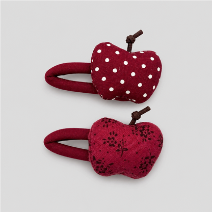 Red Fruit Shape Hair Clip