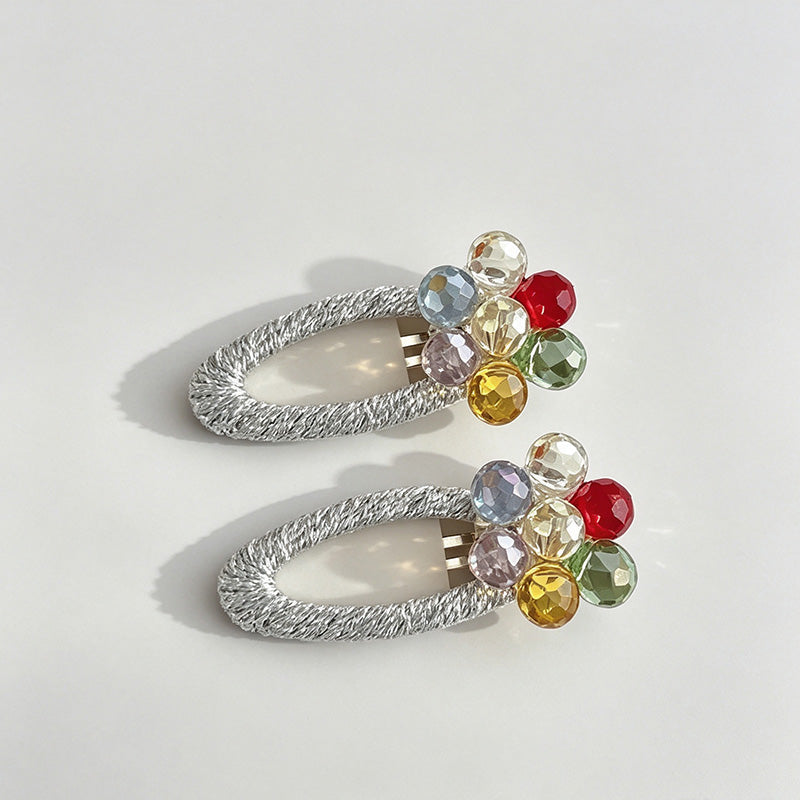 Flower Shape Bead Hair Tie