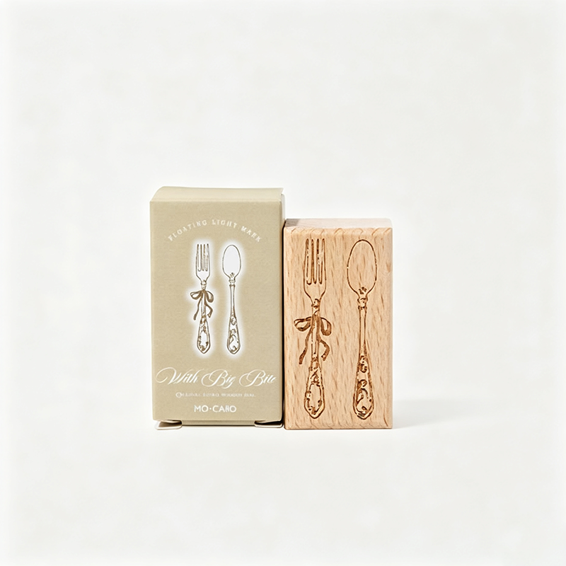 Wood Decorative Rubber Stamp