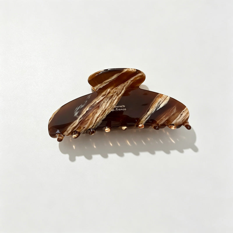 Leopard Marble Acetate Hair Claw