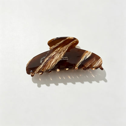 Leopard Marble Acetate Hair Claw