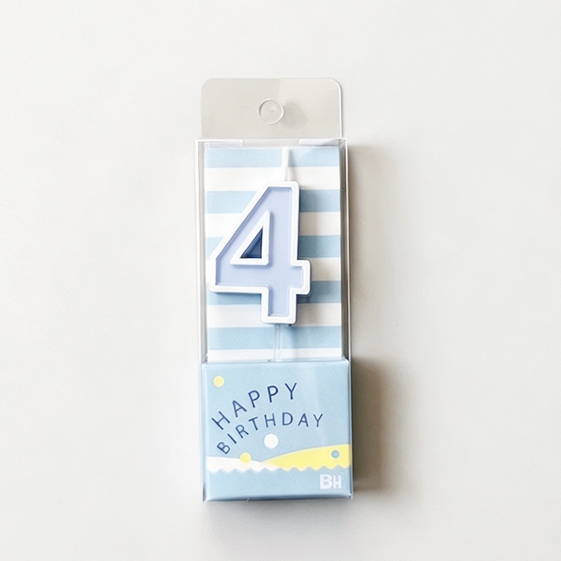 0-9 Number Candy‑Colored Birthday Candle