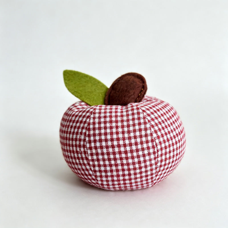 Plaid Apple Shaped Desktop Ornament
