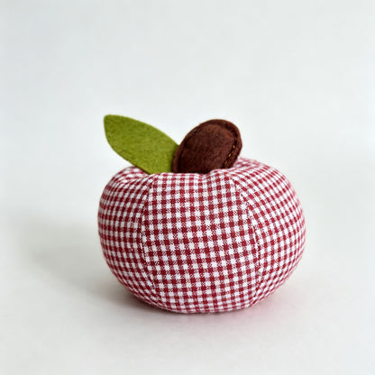 Plaid Apple Shaped Desktop Ornament