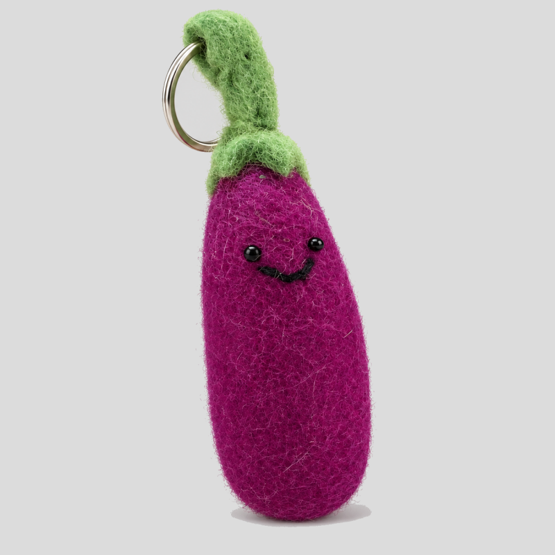 Vegetable Smiling Face Keychains