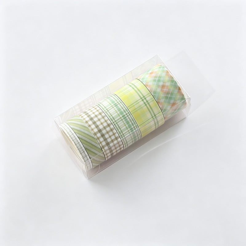 Plaid Print Washi Tape Set