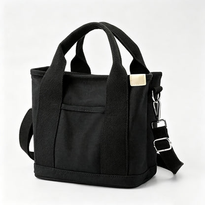 Large Canvas Crossbody Tote Bag