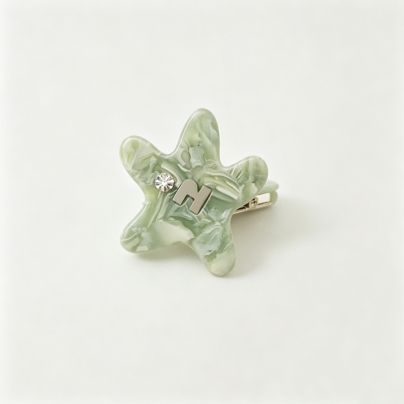 Starfish Shape Rhinestone Hair Clip