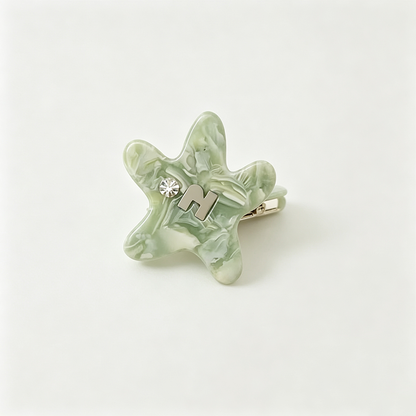 Starfish Shape Rhinestone Hair Clip