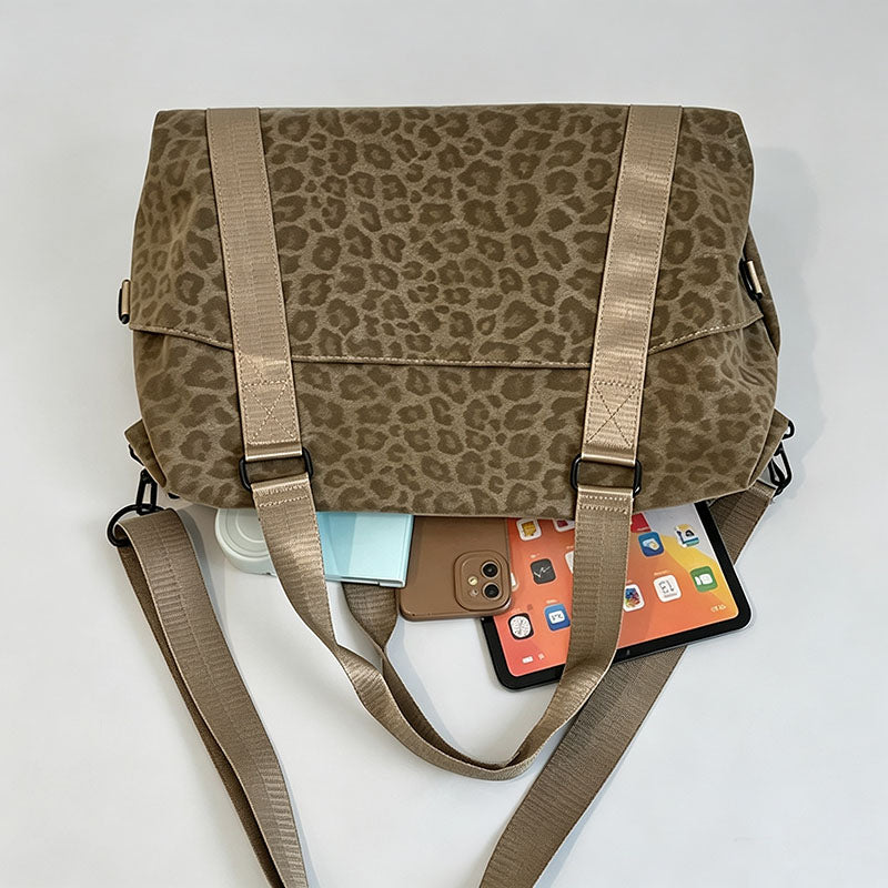 Leopard Travel Handle Bag