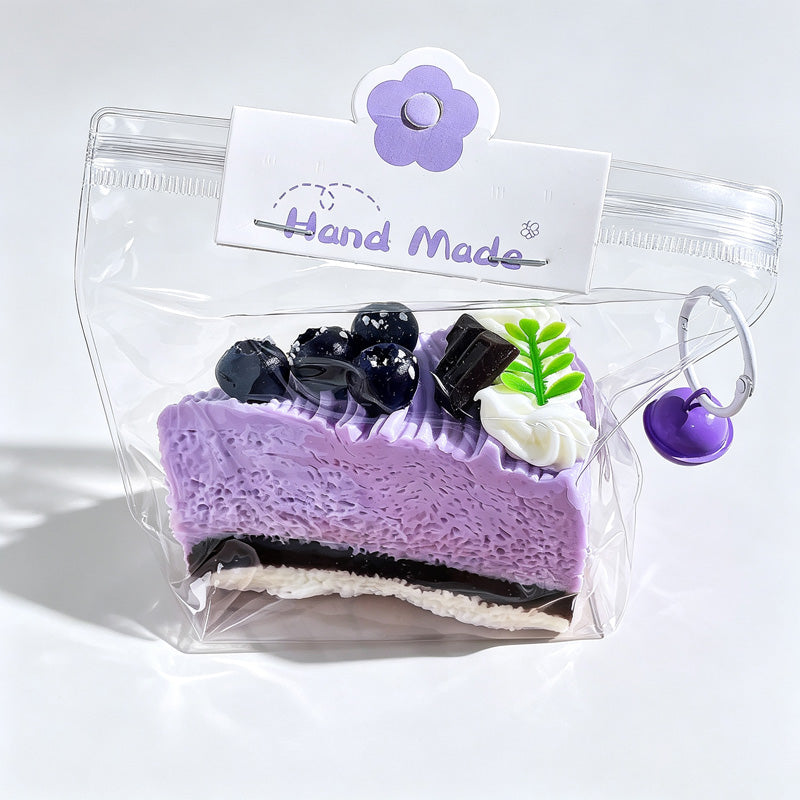 Basque Cake Shape Squish Toy