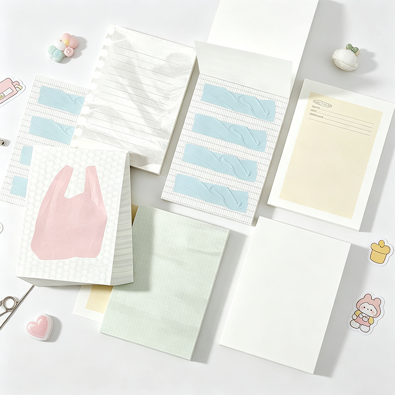 Decorative Non‑Sticky Memo Pad