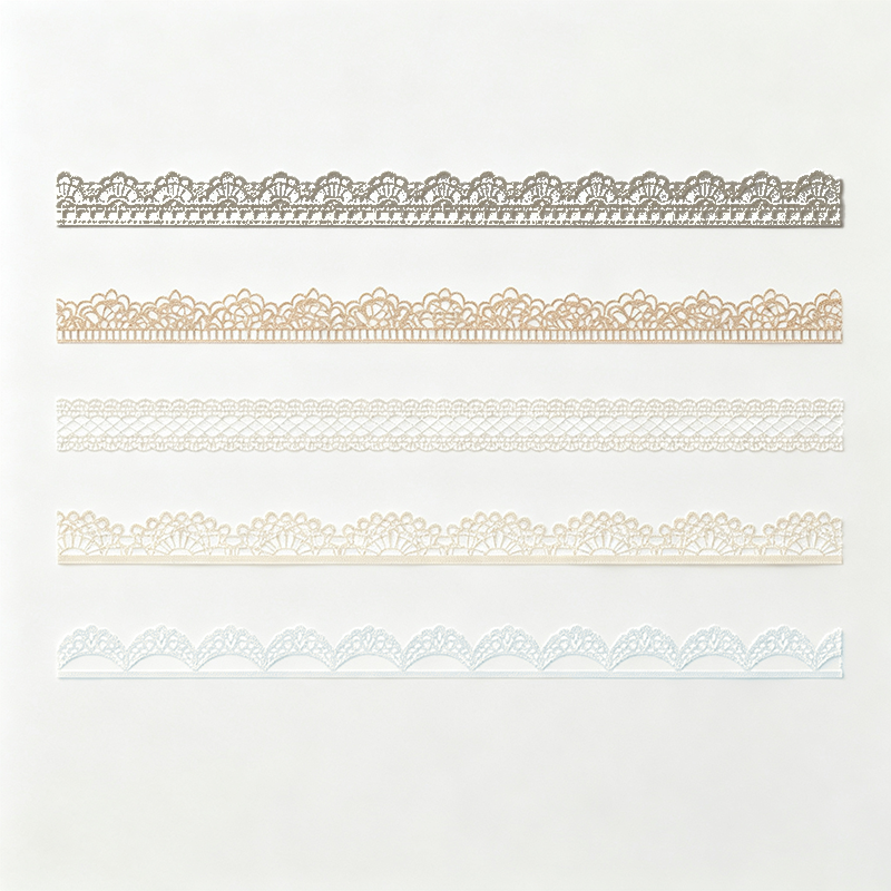 Lace Border Sticker Strips Set