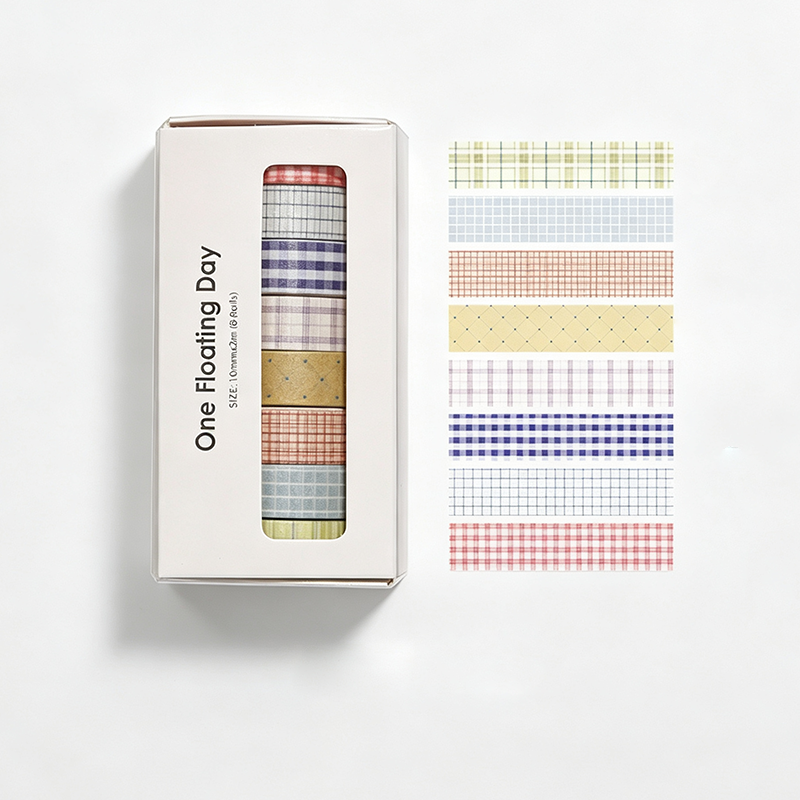 Plaid Grid Washi Tape Set