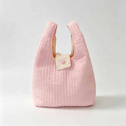 Quilted Dot Print Mini Handbag