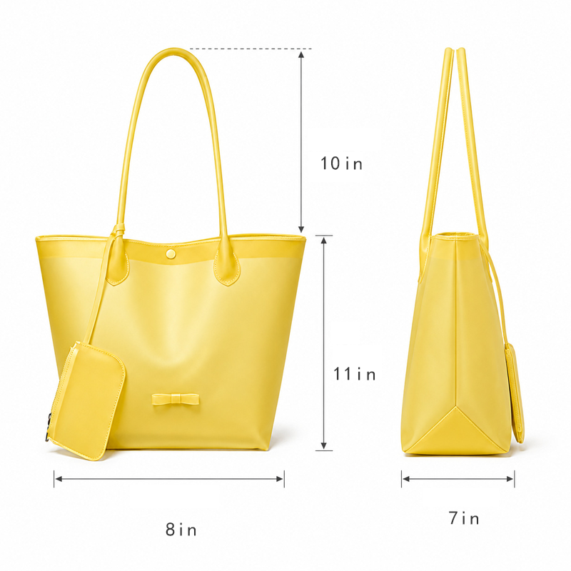 Pastel Clear Shopper Tote Bag