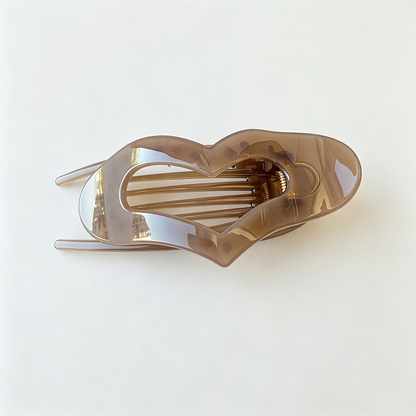 Heart Shape Hollow Hair Claw Clip
