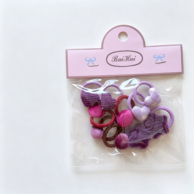 Plush Ball Elastic Hair Ties