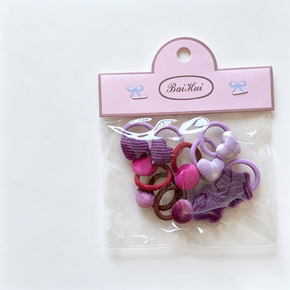 Plush Ball Elastic Hair Ties