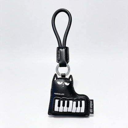 Cat Musical‑Instrument Keychain