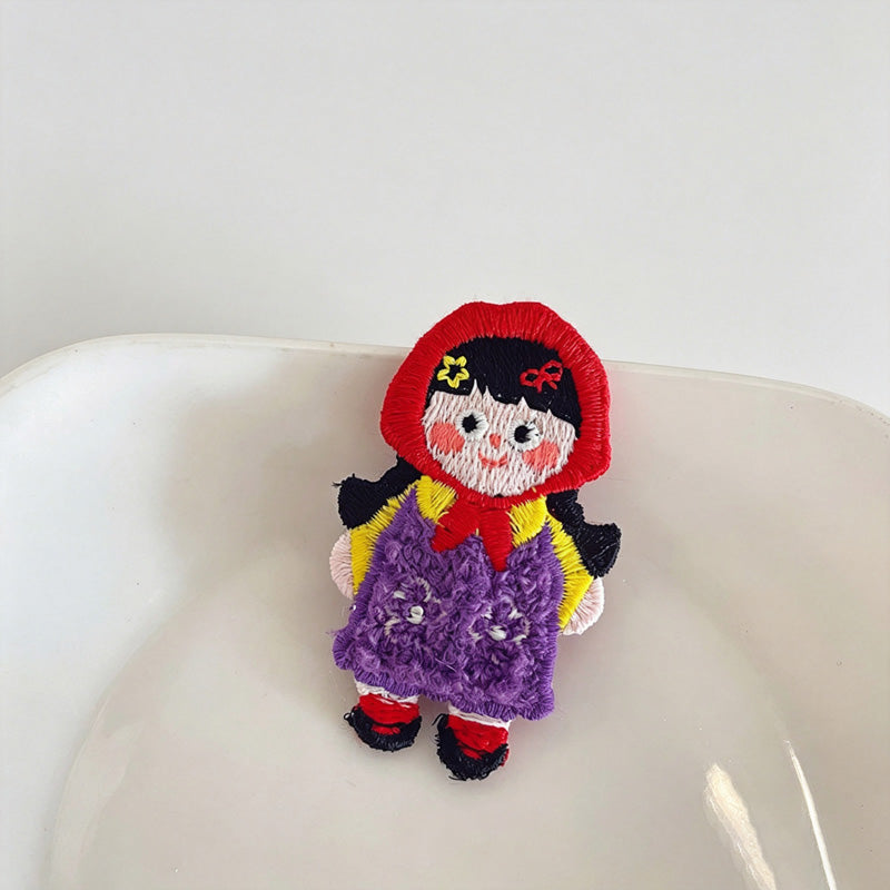 Apple Doll Snap Side Hair Clips