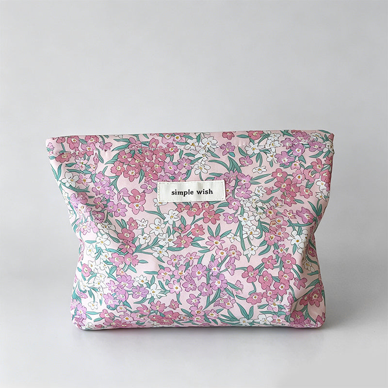 Liberty Floral Print Cotton Makeup Pouch
