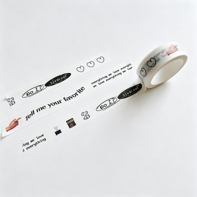 Graphic Print Washi Tape