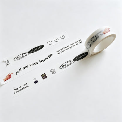 Graphic Print Washi Tape