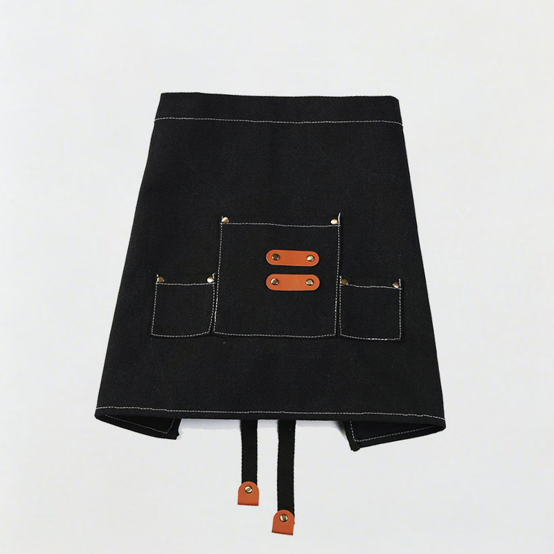 Canvas Three‑Pocket Waist Apron